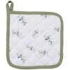 Clayre & Eef OLF45 Portapentole Beige Verde 20x20 cm