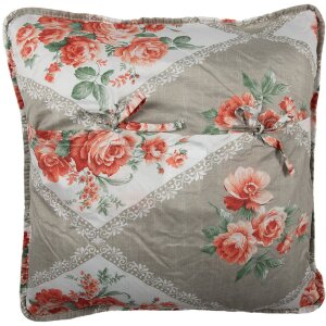 Clayre & Eef Q196.030 Copricuscino Grigio Rosa 50x50 cm