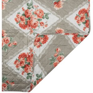 Clayre & Eef Q196.061 Copriletto Grigio Rosa 240x260 cm