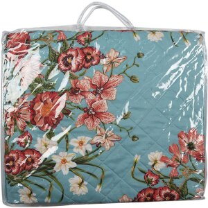 Clayre & Eef Q197.059 Copriletto Blu Rosa 140x220 cm
