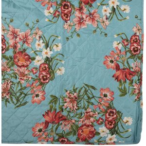 Clayre & Eef Q197.059 Copriletto Blu Rosa 140x220 cm