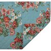 Clayre & Eef Q197.061 Copriletto Blu Rosa 240x260 cm Stile country