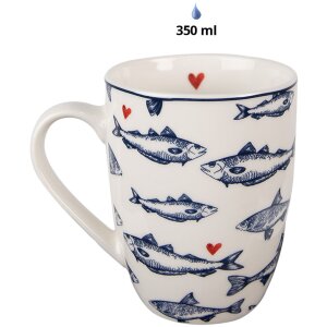 Tazza Clayre & Eef SSFMU Bianco Blu 350 ml