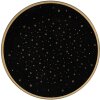 Clayre & Eef STS85-1 Piattino Nero Decorazione Oro Ø 33x1 cm