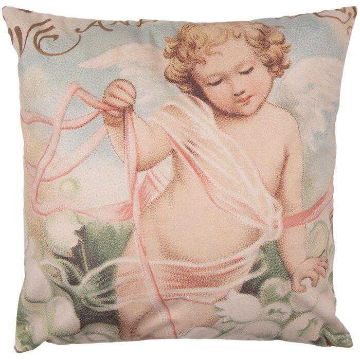 Clayre & Eef SWC23 Copricuscino Rosa 45x45 cm