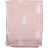 Clayre & Eef SWC60-2 Plaid Rosa Bianco 130x170 cm