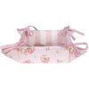 Clayre & Eef SWR47 Cestino per il pane rosa 35x35x8 cm