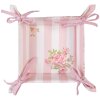 Clayre & Eef SWR47 Cestino per il pane rosa 35x35x8 cm