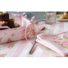 Clayre & Eef SWR47 Cestino per il pane rosa 35x35x8 cm