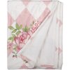 Clayre & Eef SWR60 Plaid Rosa Bianco 130x170 cm