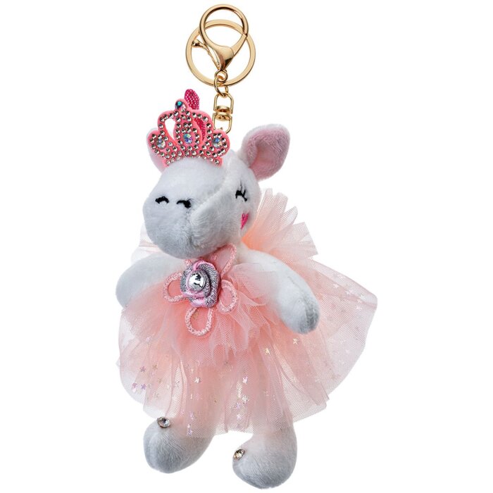 Clayre & Eef TW0579 Portachiavi Unicorno Rosa