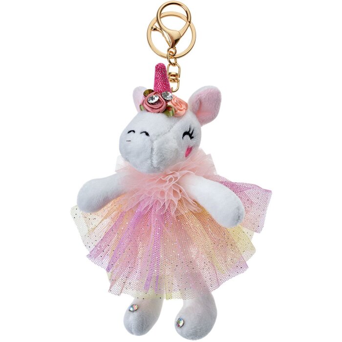 Clayre & Eef TW0580 Portachiavi Unicorno Bianco