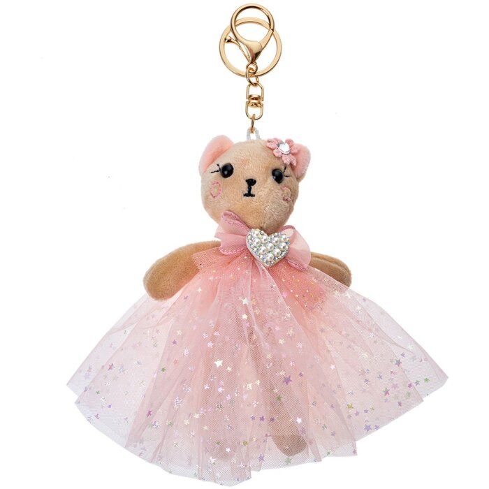 Clayre & Eef TW0582 Portachiavi orso rosa