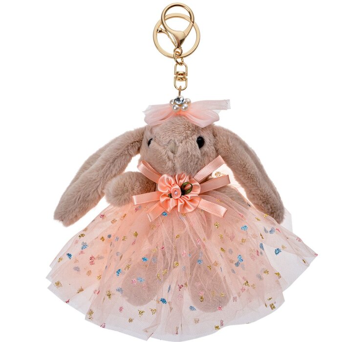 Clayre & Eef TW0584 Portachiavi coniglio arancione