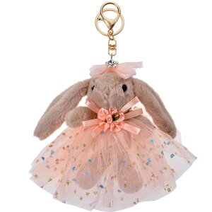 Clayre & Eef TW0584 Portachiavi coniglio arancione
