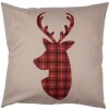 Clayre & Eef TX21 Copricuscino rosso marrone 45x45 cm