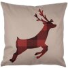 Clayre & Eef TX22 Copricuscino rosso marrone 45x45 cm