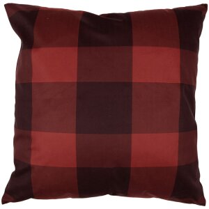 Clayre & Eef TX24 Copricuscino Rosso Beige 45x45 cm