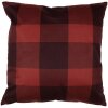 Clayre & Eef TX24 Copricuscino Rosso Beige 45x45 cm