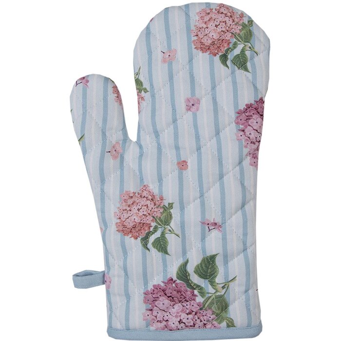 Clayre & Eef VTG44 Guanto da forno rosa 18x30 cm in cotone stile country