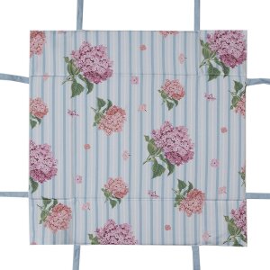 Clayre & Eef VTG47 Cestino per il pane rosa 35x35x8 cm Cotone stile country