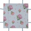 Clayre & Eef VTG47 Cestino per il pane rosa 35x35x8 cm Cotone stile country