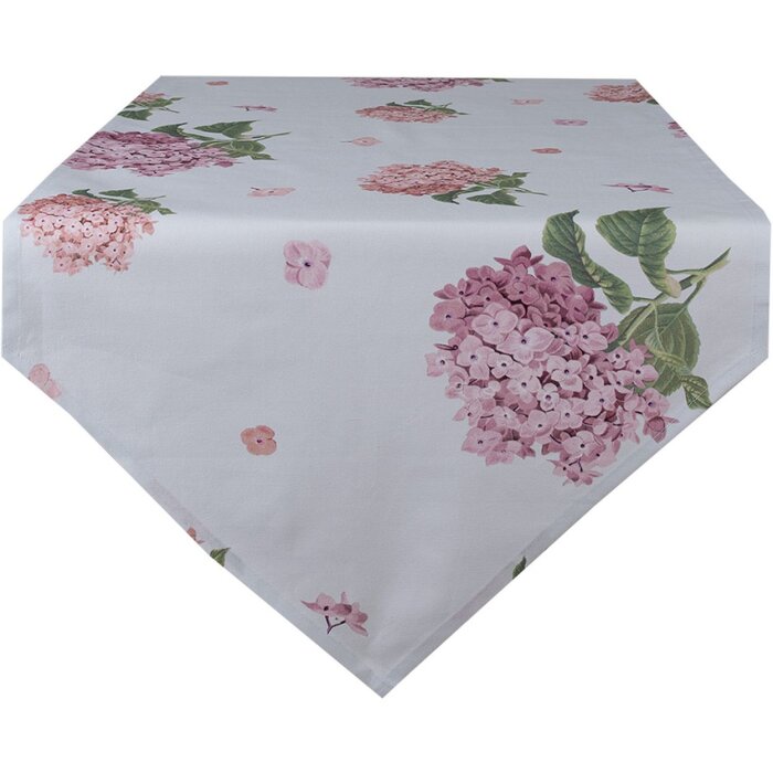 Clayre & Eef VTG65 Runner da tavola rosa 50x160 cm