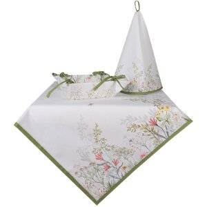 Clayre & Eef WFF01 Tovaglia quadrata multicolore 100x100 cm