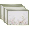 Clayre & Eef WFF40 Set di 6 tovagliette in cotone multicolore 48x33 cm