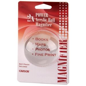 Lente di ingrandimento Carson a campo chiaro 2x 75 mm - lente di precisione per lavori dettagliati