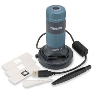 Microscopio digitale USB Carson 86-457x Registratore 1600x1200 Pixel LED