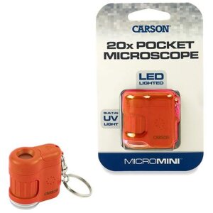 Microscopio tascabile Carson MicroMini 20x arancione