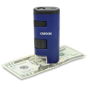 Carson MM-450 microscopio portatile LED 20-60x ingrandimento blu