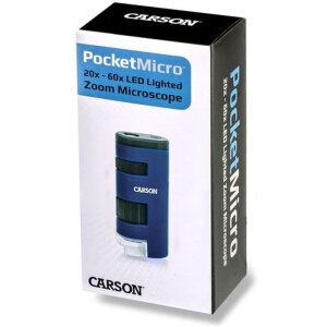 Carson MM-450 microscopio portatile LED 20-60x ingrandimento blu