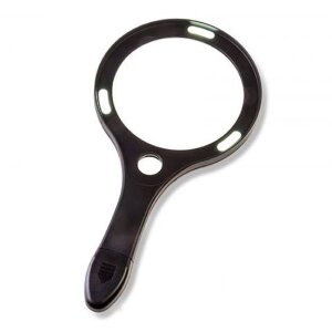Carson AS-95 Lente dingrandimento portatile LED 2x ingrandimento 110 mm con lente spot 7x
