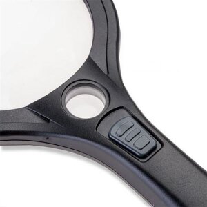 Carson AS-95 Lente dingrandimento portatile LED 2x ingrandimento 110 mm con lente spot 7x
