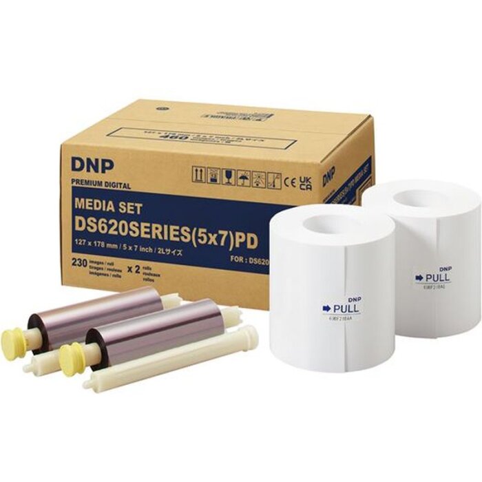 Carta DNP DM57620 2 rotoli 230 pezzi 13x18 per DS620