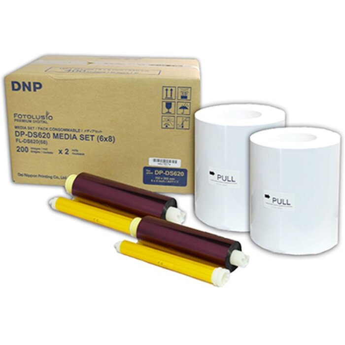 Carta DNP DM68620 2 rotoli da 200 pezzi ciascuno 15x20 per DS620