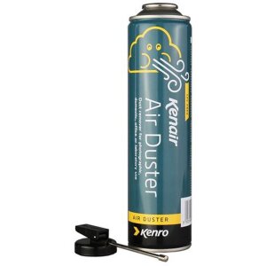 Bomboletta di aria compressa Kenro + testa di spruzzo in plastica 360 ml