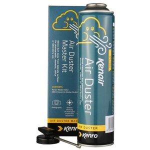 Bomboletta di aria compressa Kenro + testa di spruzzo in plastica 360 ml