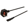 Cavo di alimentazione Falcon Eyes C7 con adattatore UK 5m