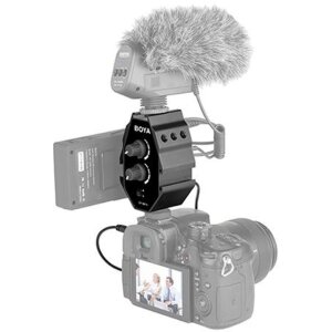 Boya BY-MP4 adattatore audio per smartphone videocamera...