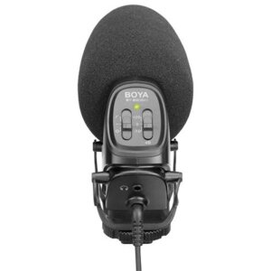 Boya BY-BM3031 Microfono direzionale a condensatore nero con accessori
