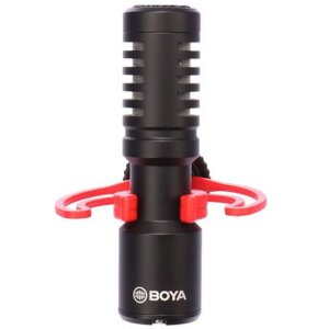 BOYA BY-MM1+ microfono direzionale compatto per DSLR smartphone PC con paravento
