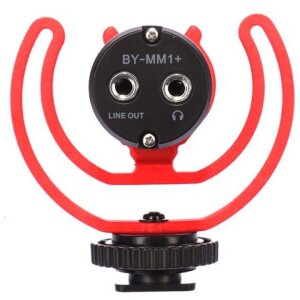 BOYA BY-MM1+ microfono direzionale compatto per DSLR smartphone PC con paravento