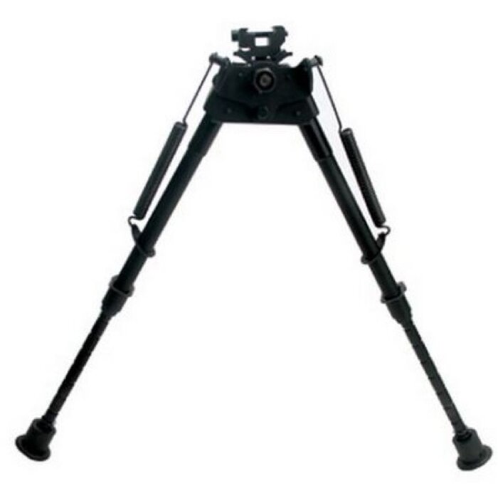 Bipiede conico per armi 15-22 cm nero regolabile
