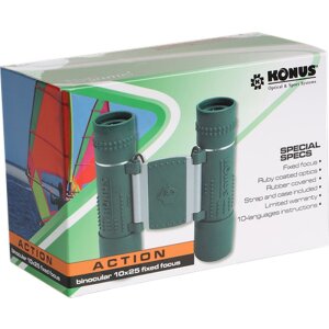 Binocolo Konus Action 10x25 Fix Focus verde