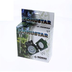 Bussola Konus Konustar-11 verde militare robusta per lorientamento allaperto