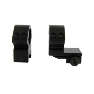 Set di montaggio a cono 25-30 mm con staffa ad anello a doppia T nero