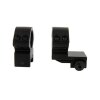 Set di montaggio a cono 25-30 mm con staffa ad anello a doppia T nero